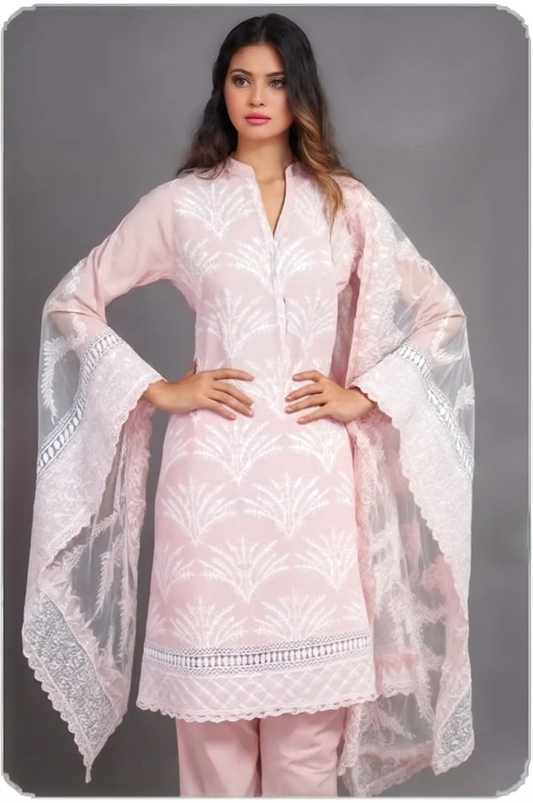 3-Piece Embroidered Lawn Suit